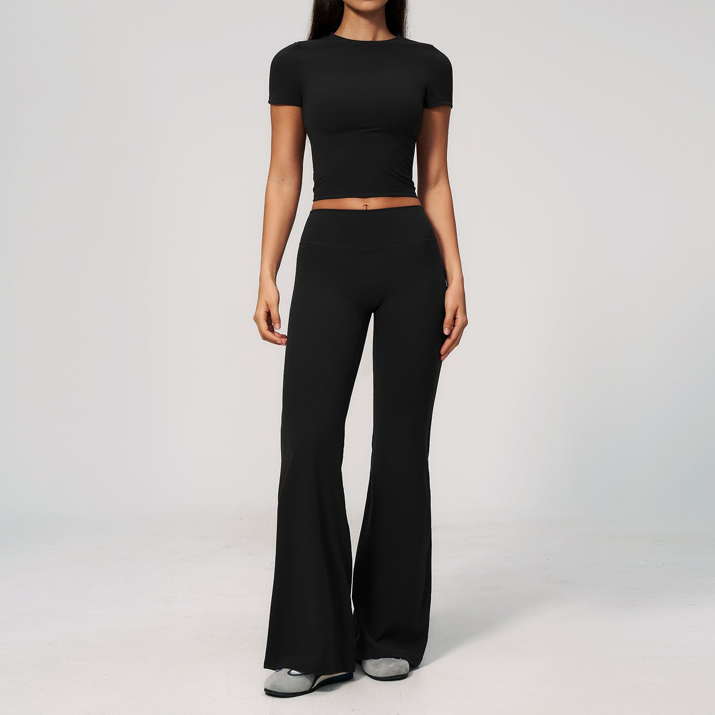 Creamy Feel Sportswear Set, Casual Slimming High-Waisted Butt-Lifting Outdoor Fitness Running Quick-Dry Athletic Wear