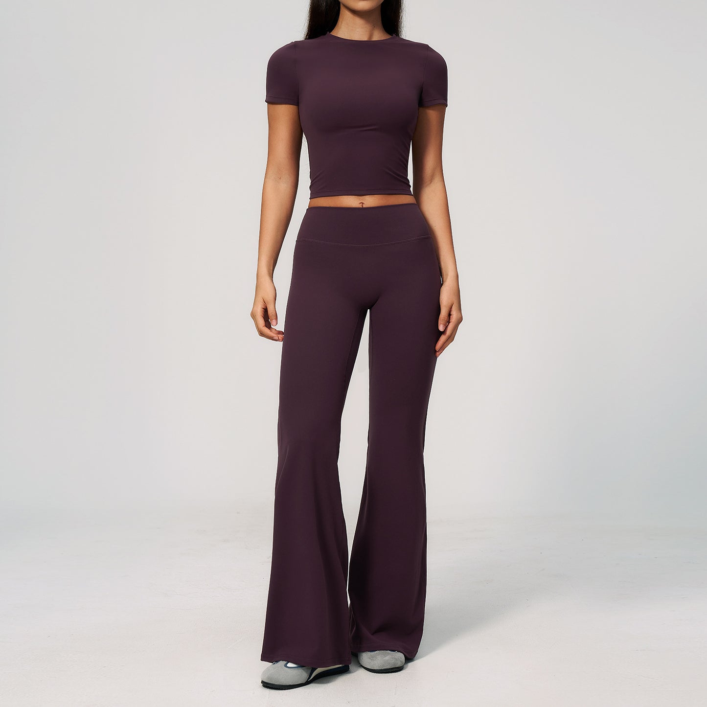 Creamy Feel Sportswear Set, Casual Slimming High-Waisted Butt-Lifting Outdoor Fitness Running Quick-Dry Athletic Wear