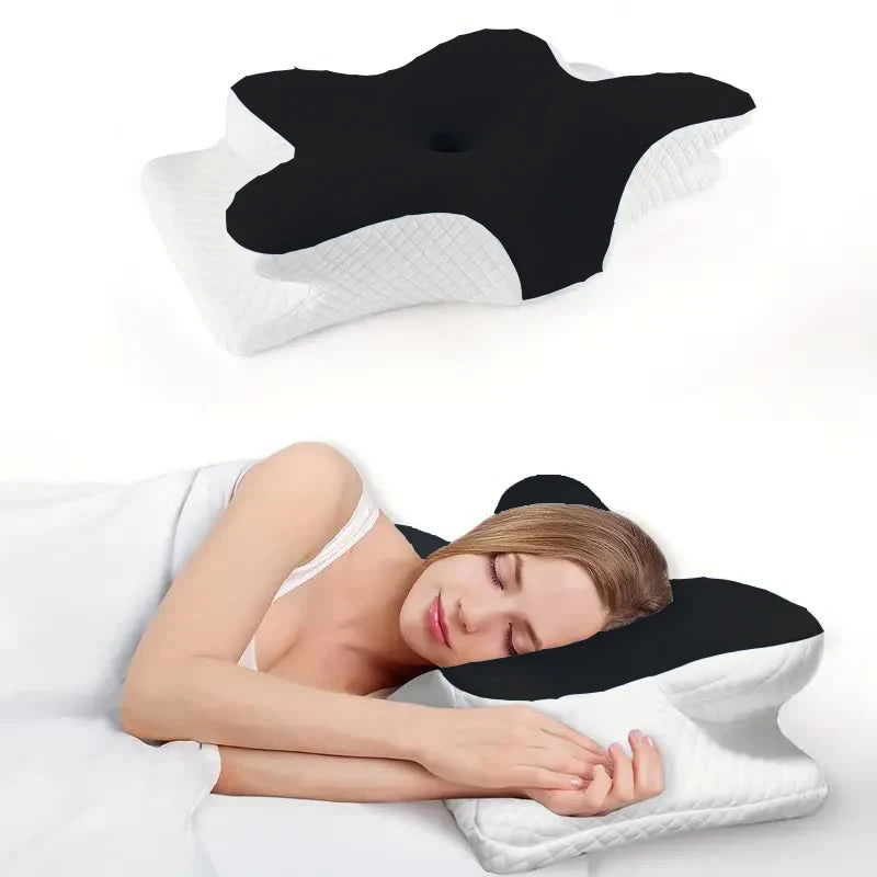 Memory Foam Pillows Butterfly Shaped Relaxing Cervical Slow Rebound Neck Pillow Pain Relief Sleeping Orthopedic Pillow Beding